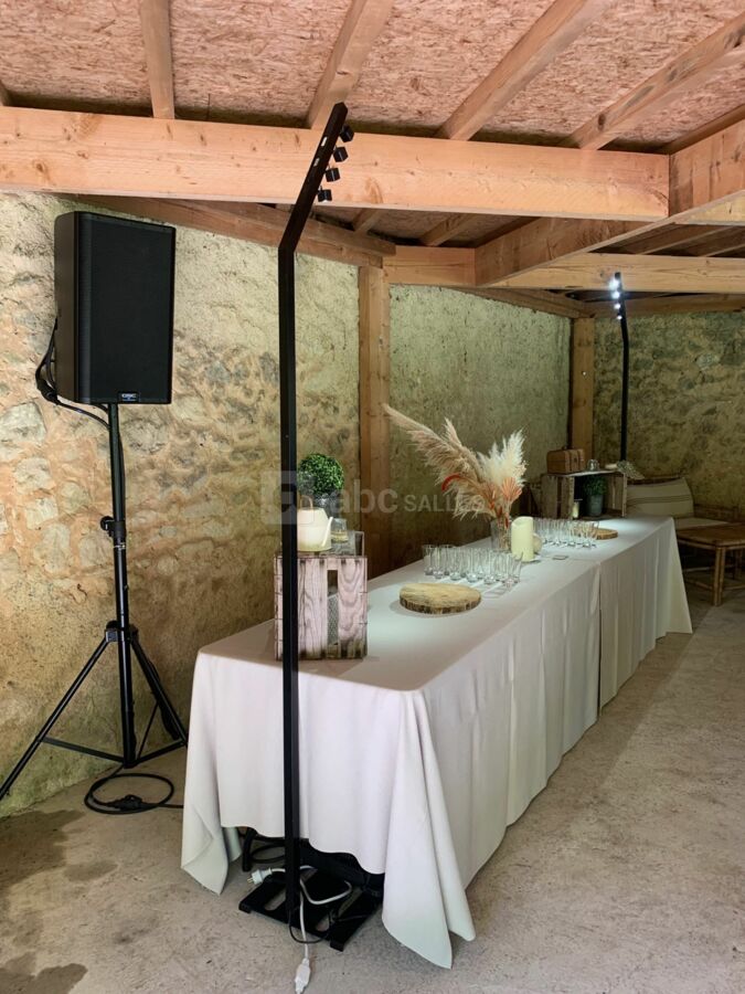 Cocktail professionnel sous le auvent