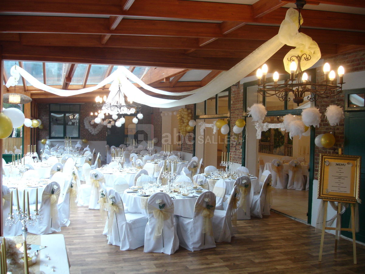 Mariage blanc et or