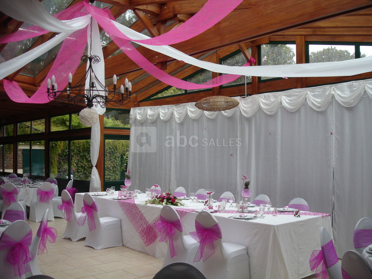 Mariage blanc et fuschia