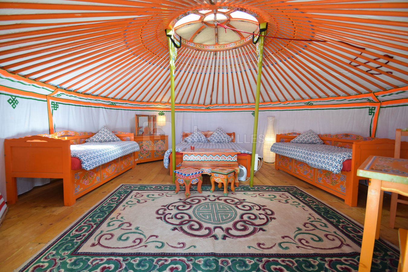 Intérieur de yourte