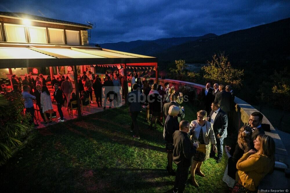 Pergola en soirée