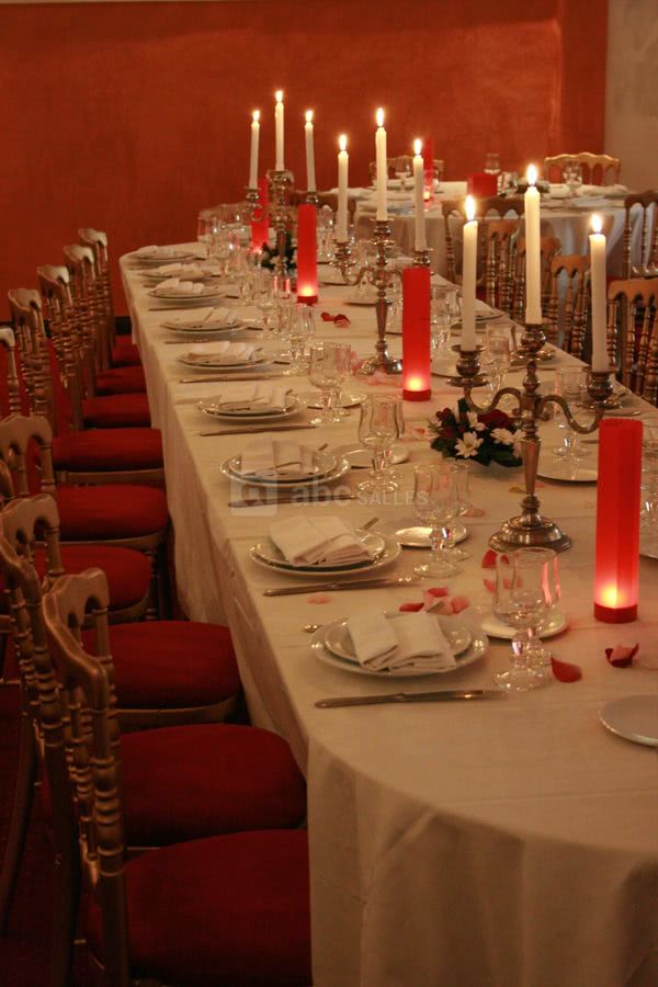 Table de mariage préparée