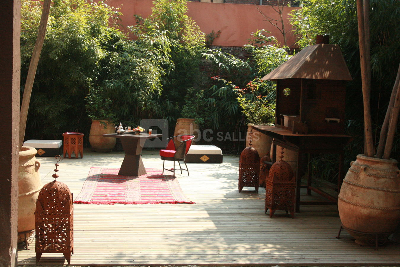 La terrasse du Riad.