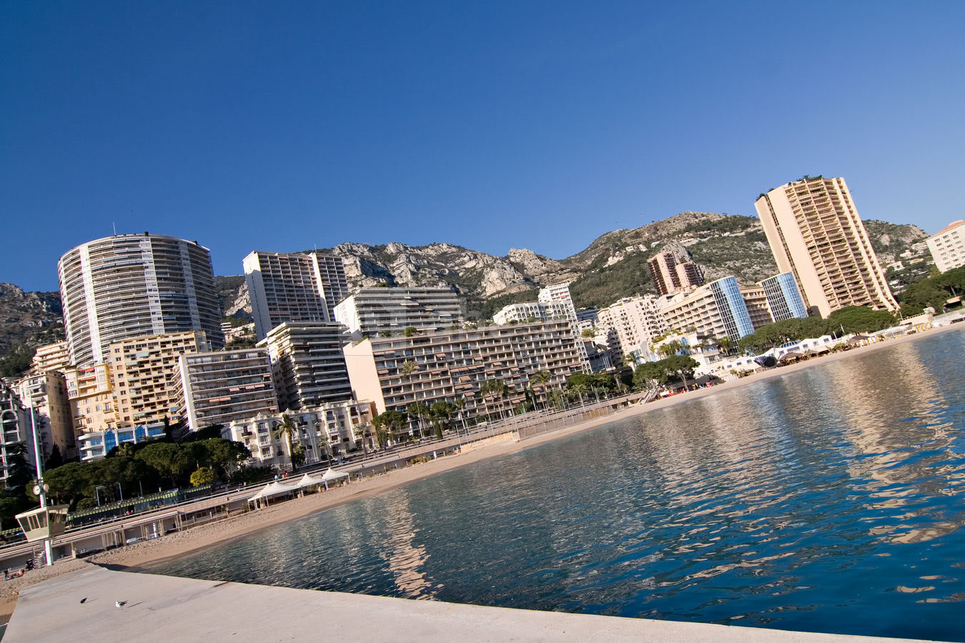 Monaco de la plage du larvotto