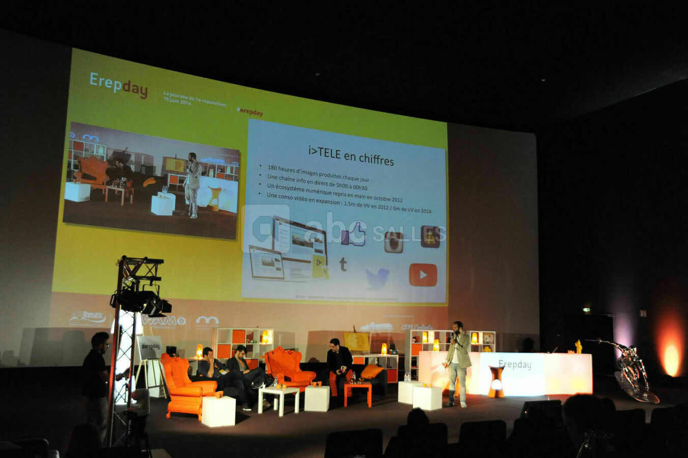 Séminaire en salle de cinéma
