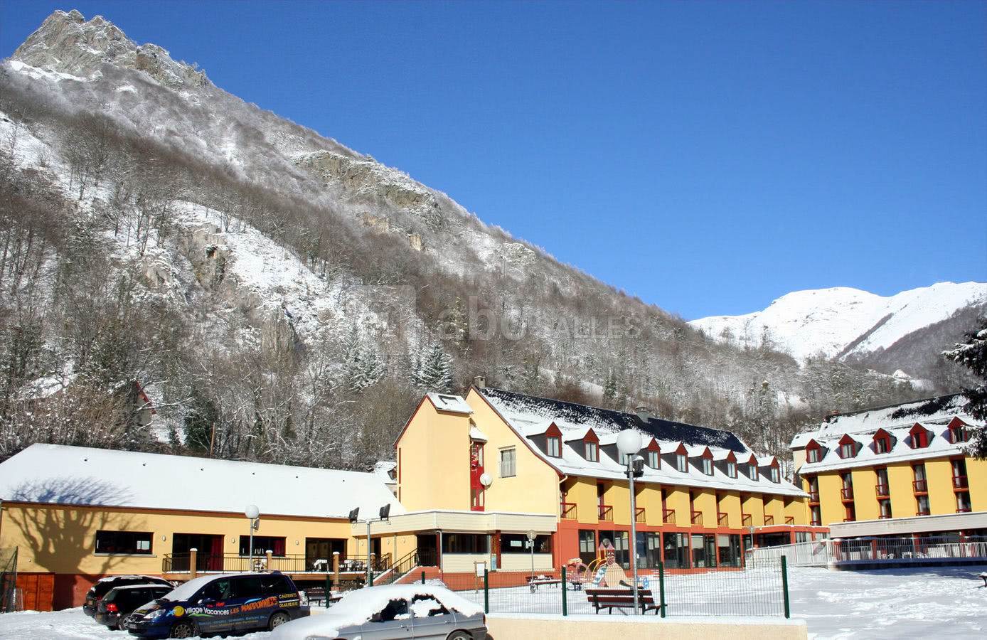 Les marronniers, domaine de pyrène en hiver