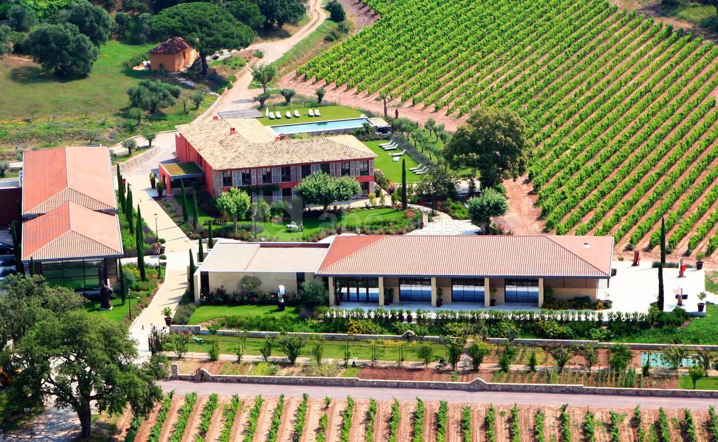 Vue aérienne du domaine