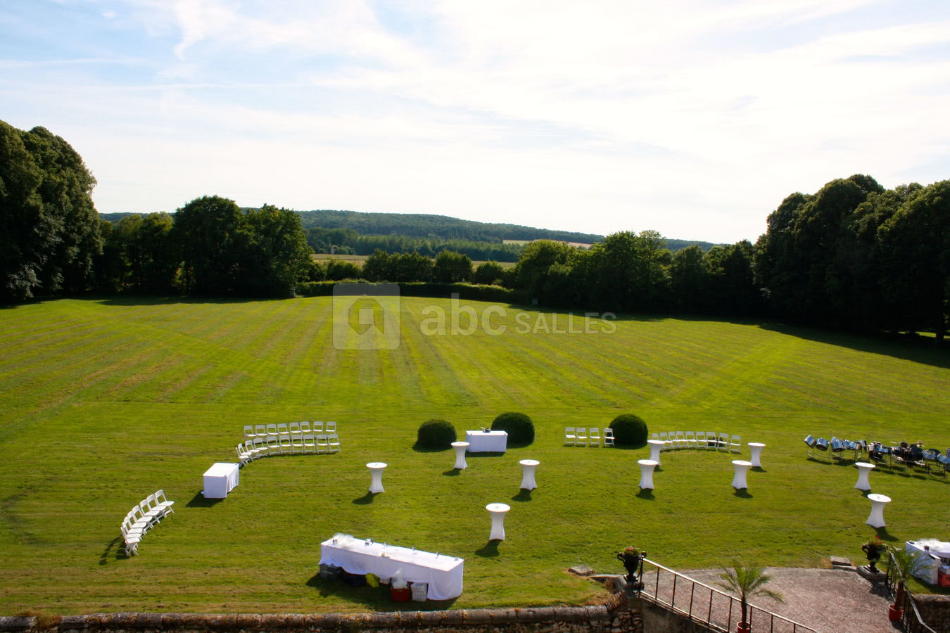 Château - parterre de réception