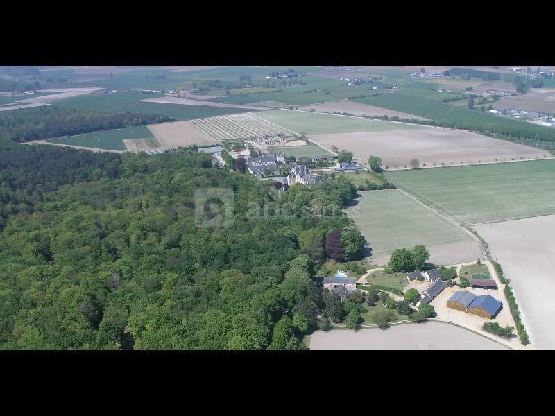 Photo aérienne du domaine du plessis de jalesnes