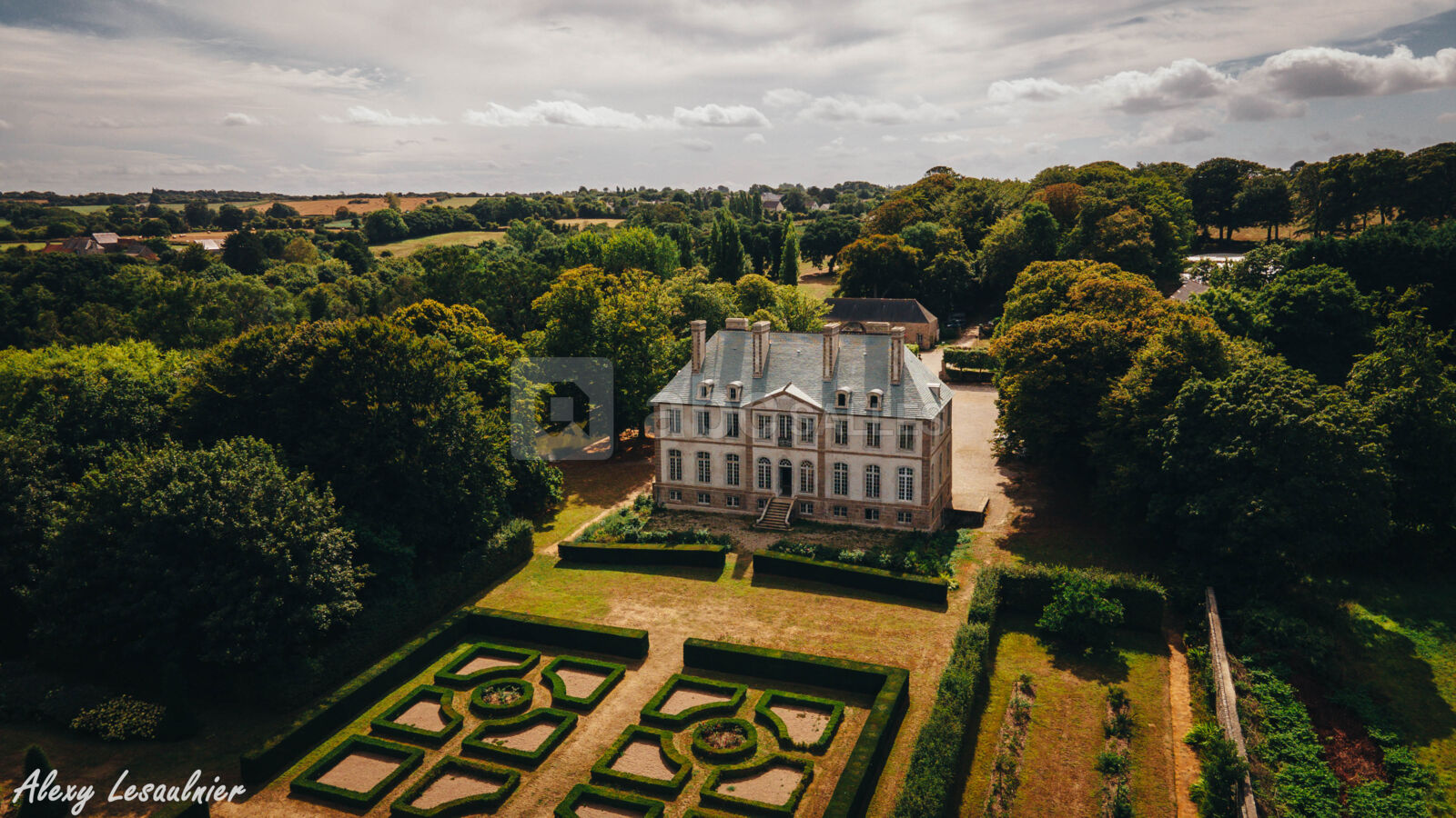 Château de Carneville - Vue aérienne