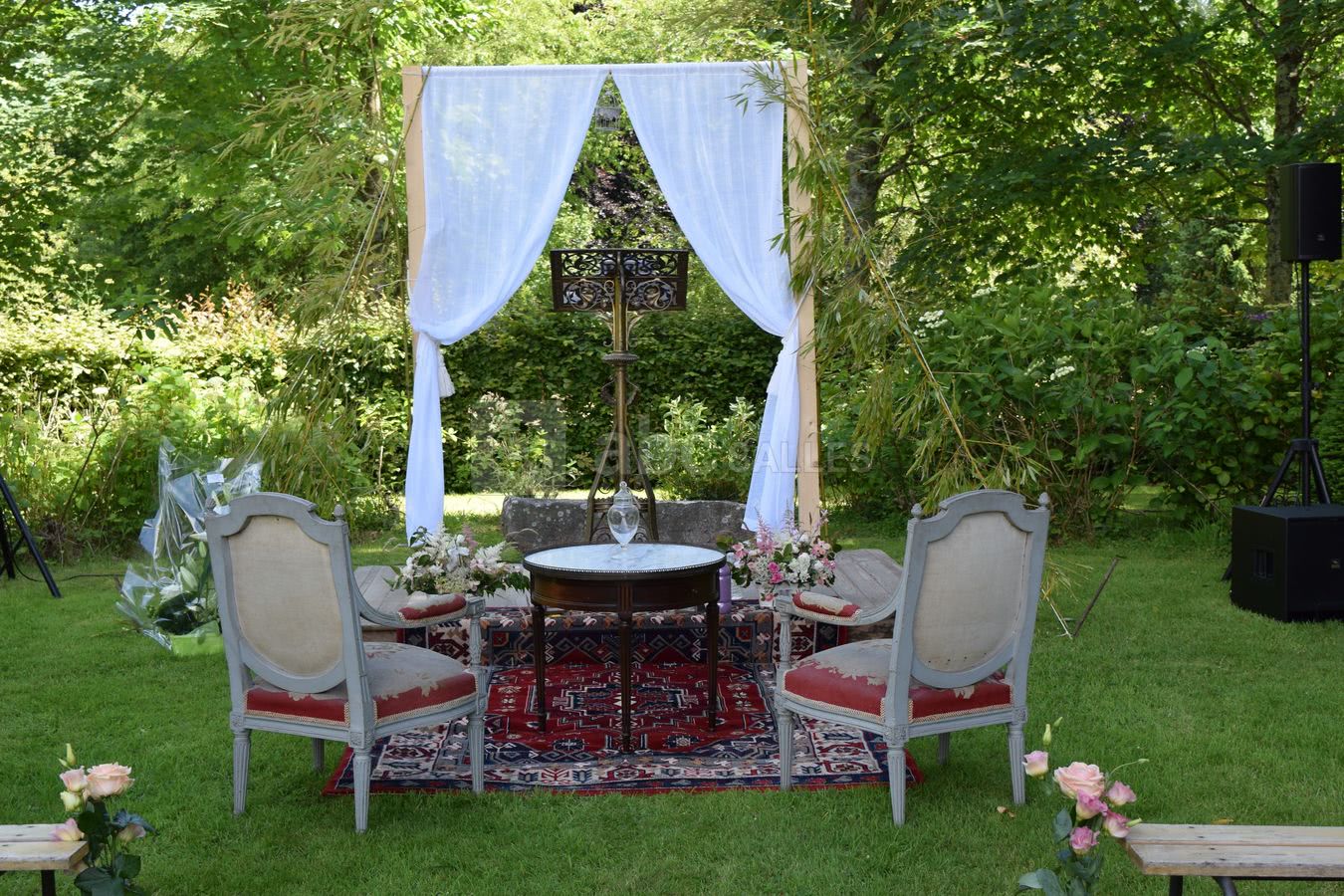 Château de Carneville - parc - cérémonique laïque