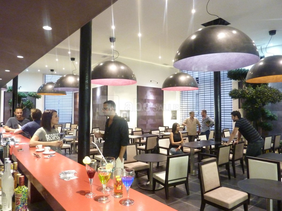 Comptoir et salle de jour