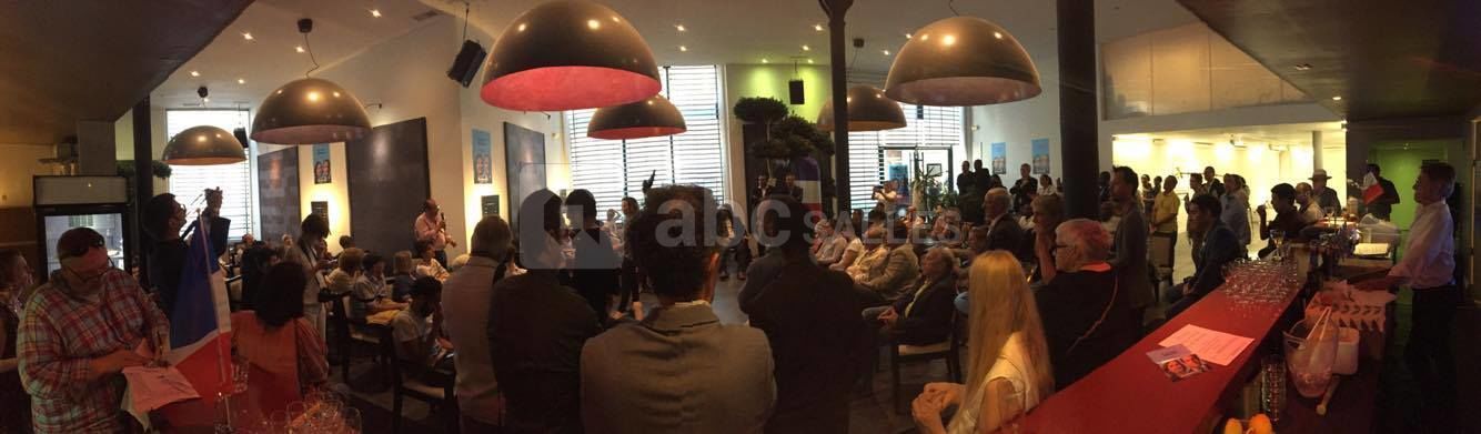 Lors d'une conference de presse