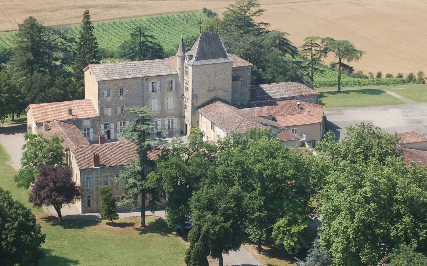 Vue aérienne du château