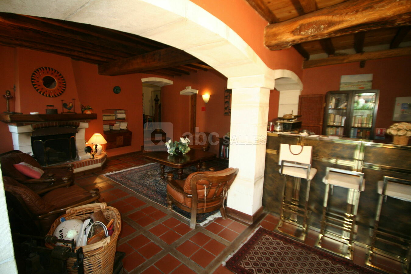 L'accueil du Mas avec les logements