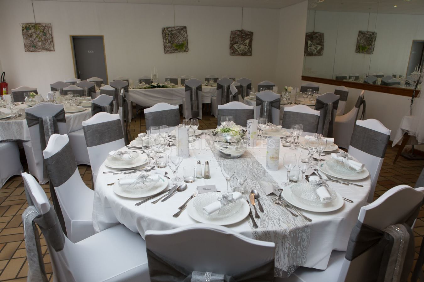 Salle décorée