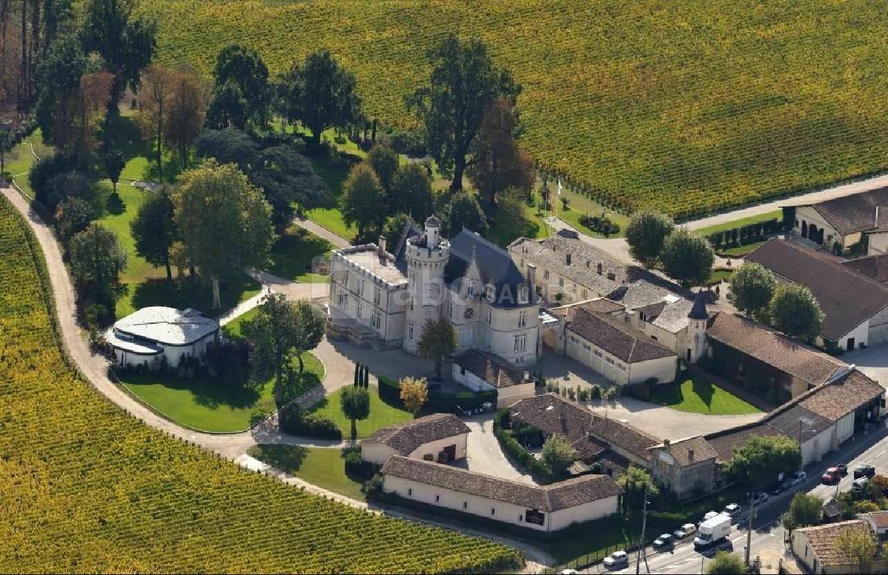 Vue aérienne du château