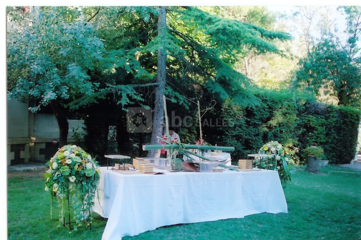 Buffet dans le parc