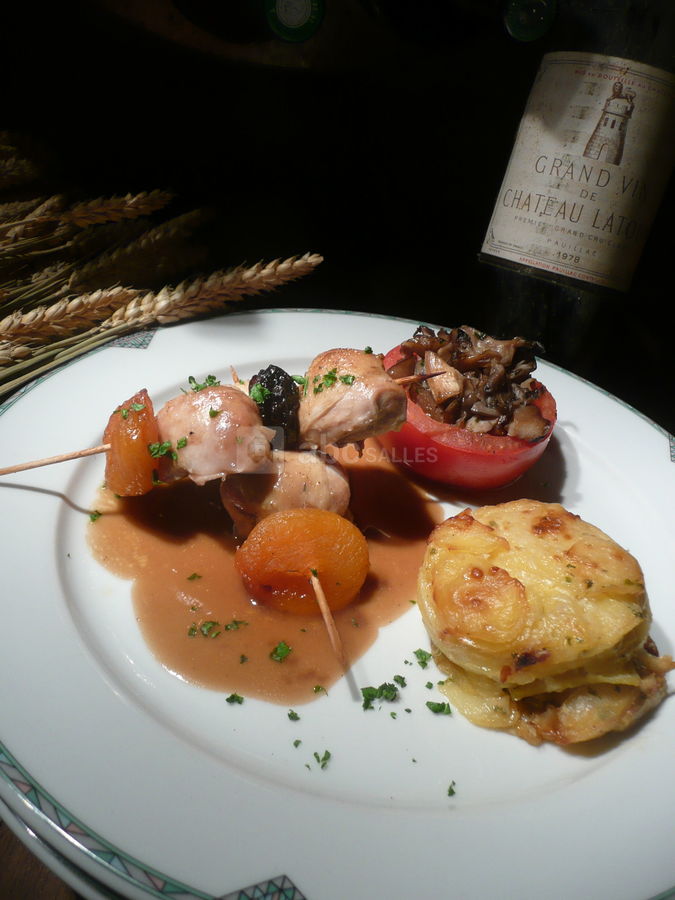 Brochette de filet de cailles