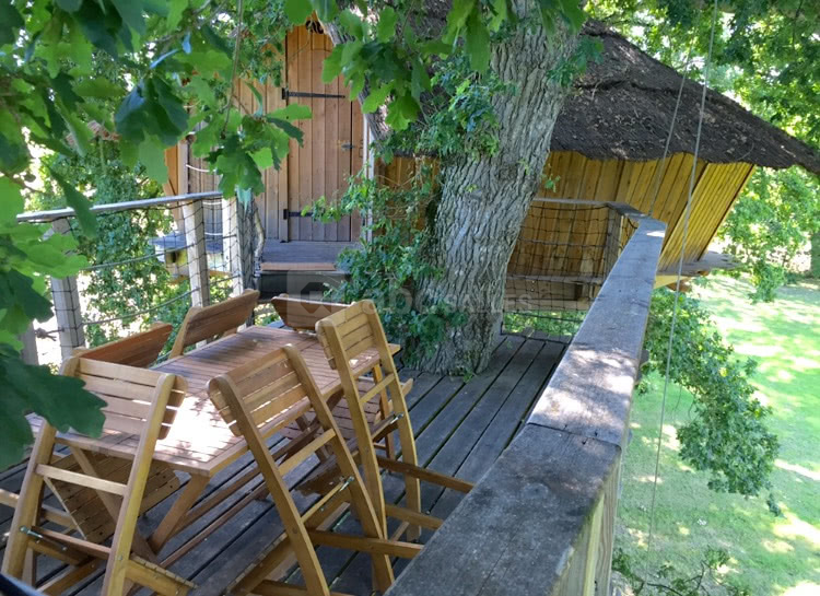 Terrasse de la cabane "Tiegezh"