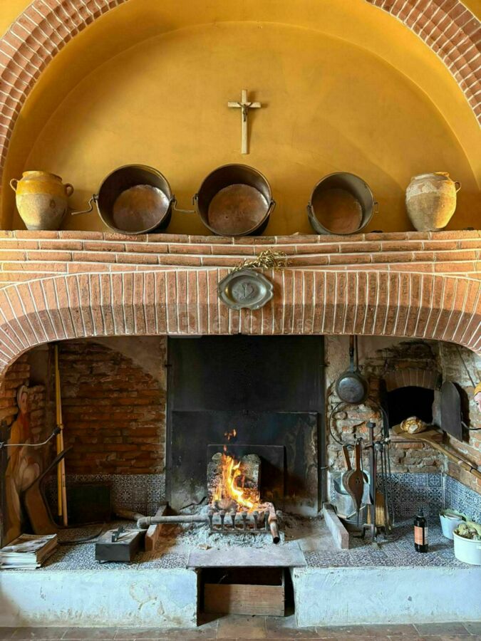 Cheminée de la grande cuisine