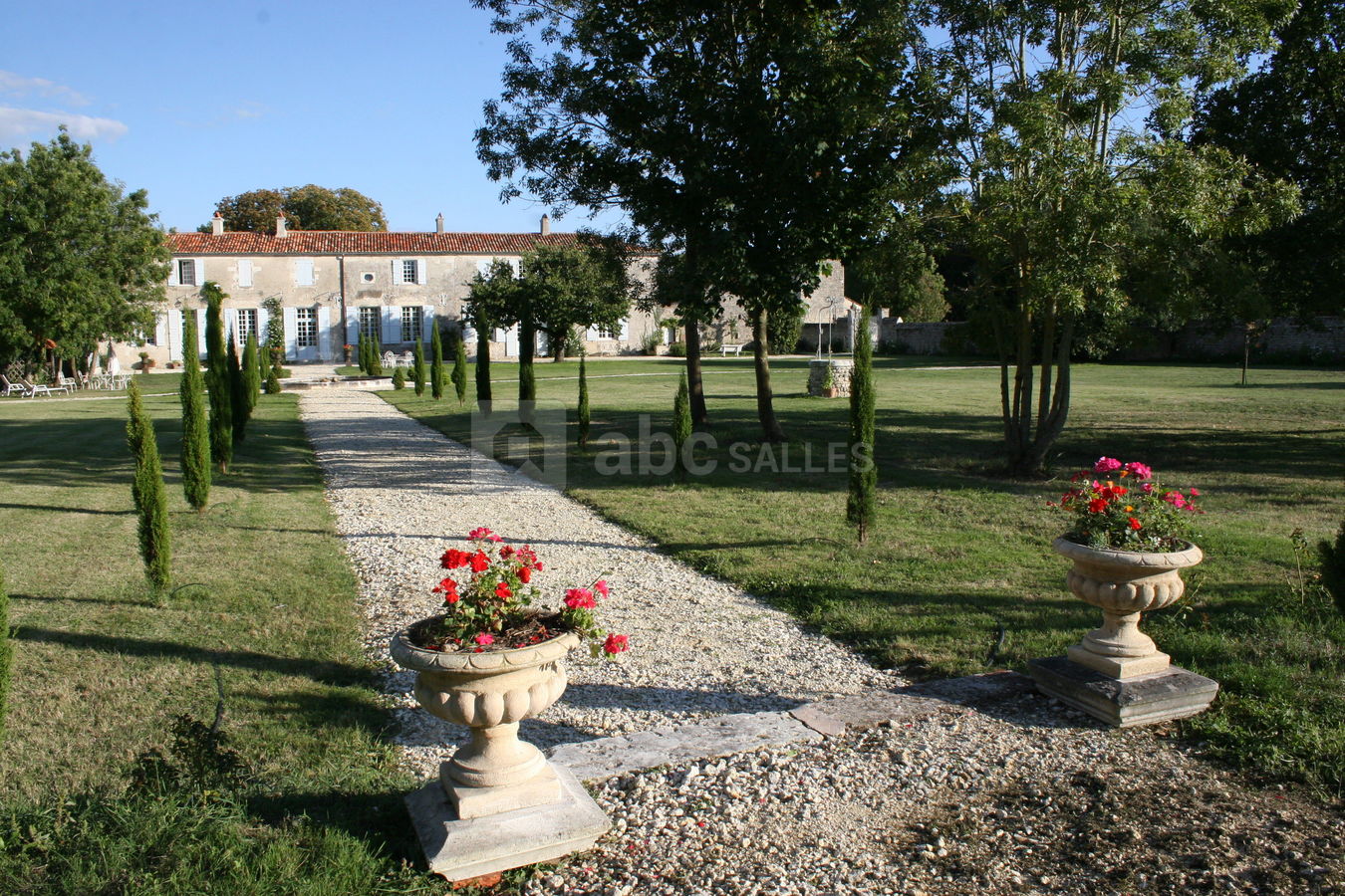 Vue du jardin privé de derrière