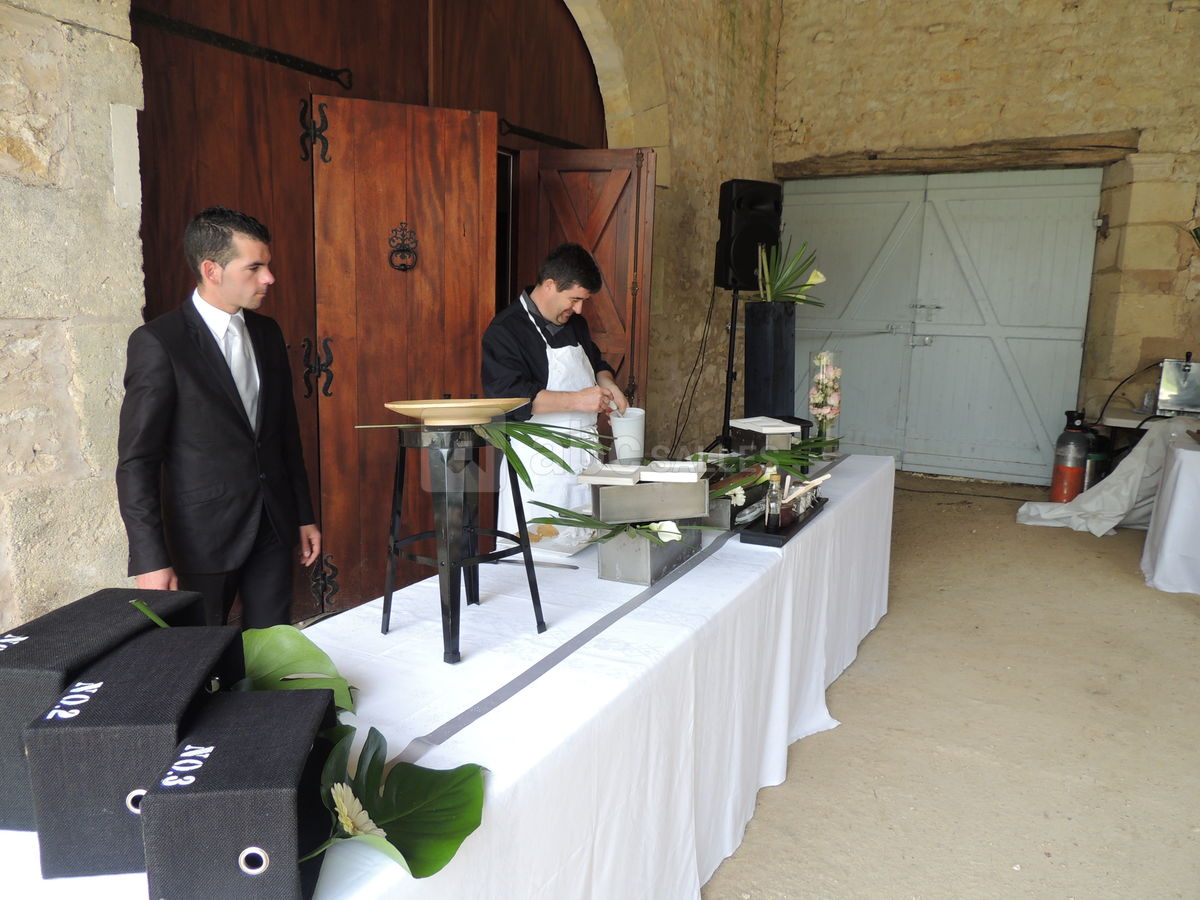 Le traiteur en action