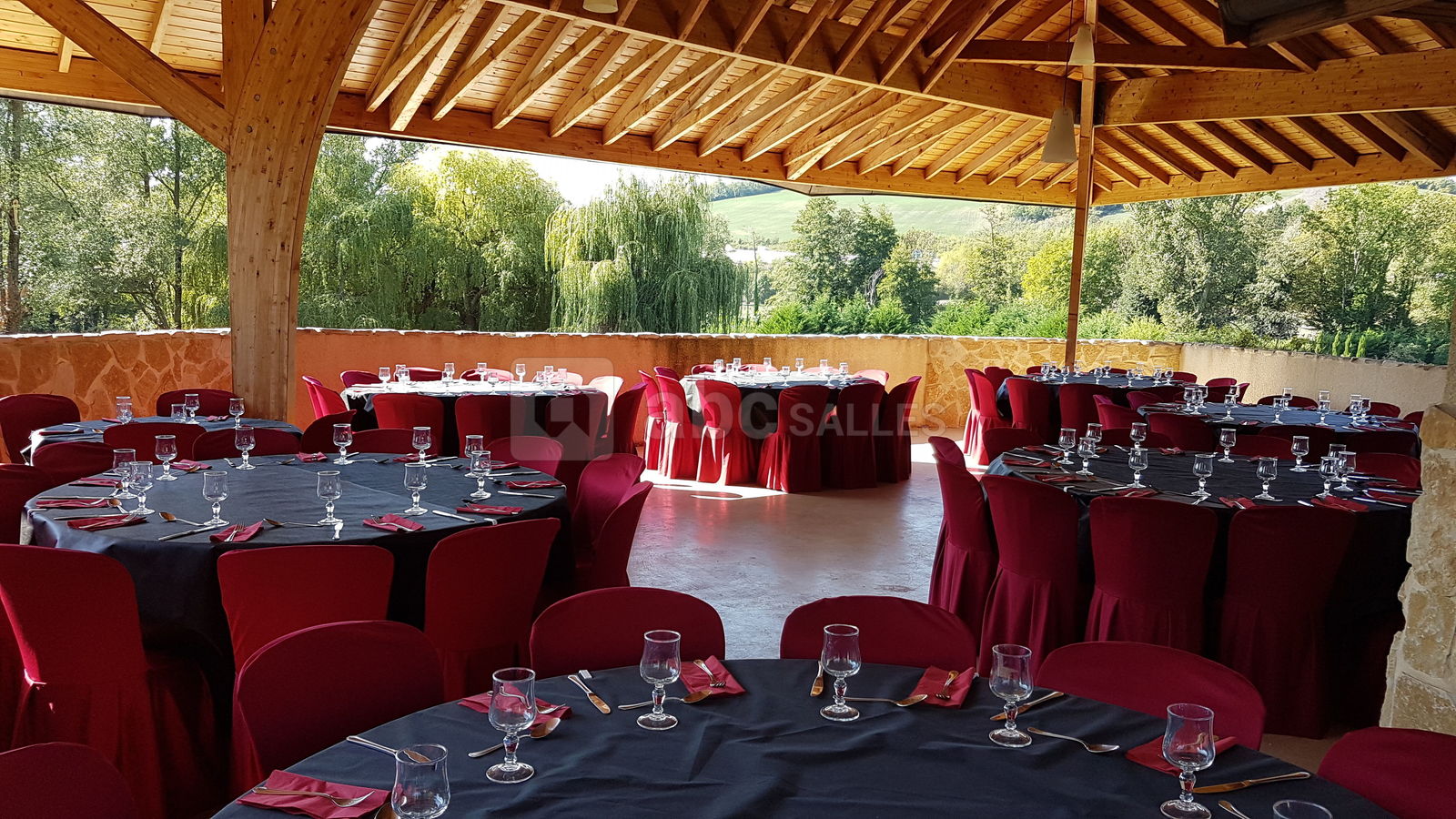 Repas séminaire en terrasse