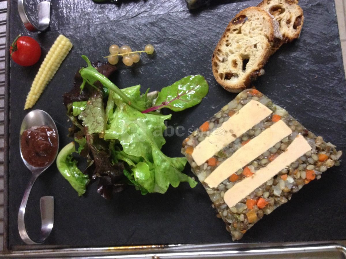 Terrine de lentilles au foie gras
