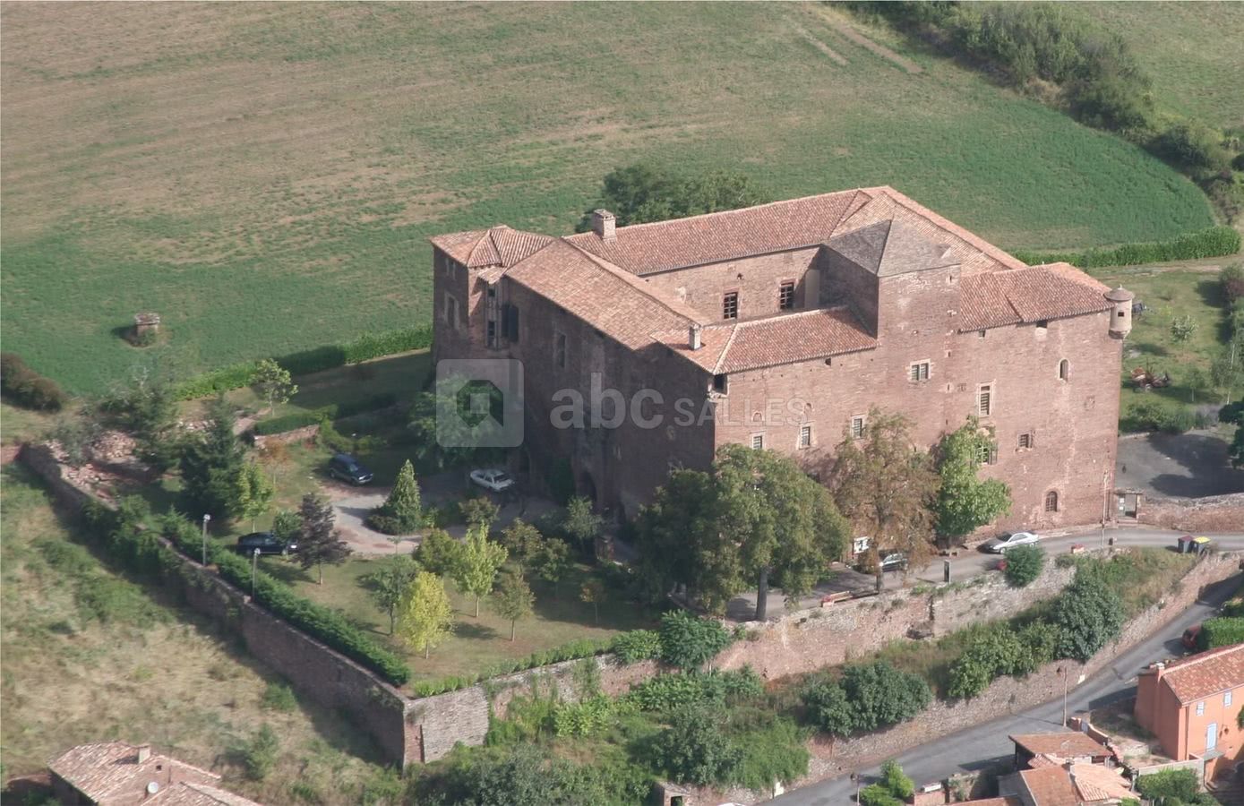 Vue aerienne du château