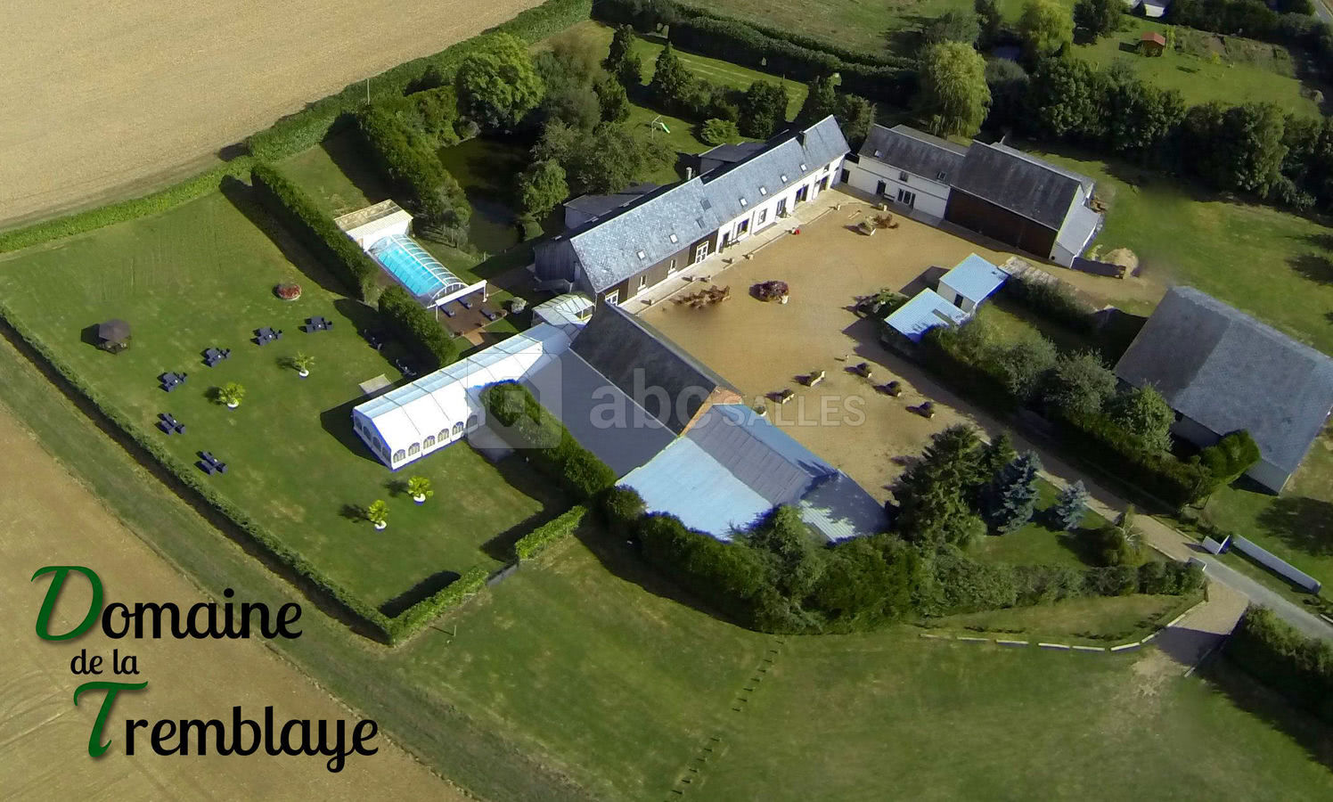 Vue aérienne du Domaine