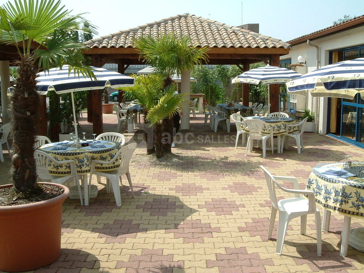 La terrasse du restaurant.