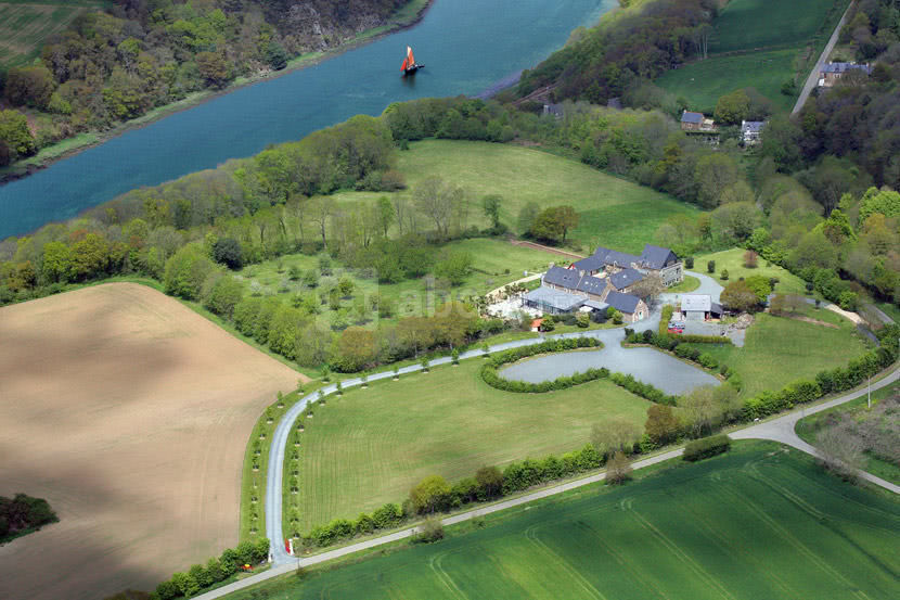 Vue aérienne sur les bord du trieux