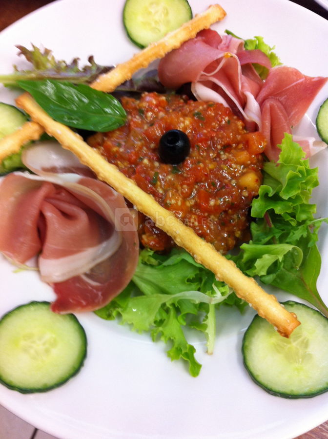 Un tartate de boeuf à l'italienne