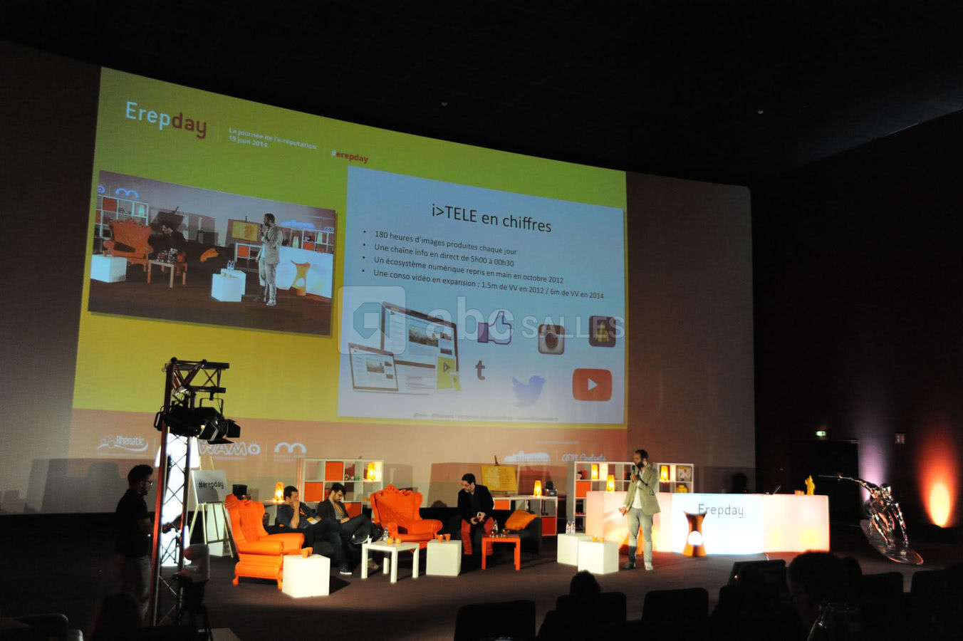 Séminaire en salle de cinéma