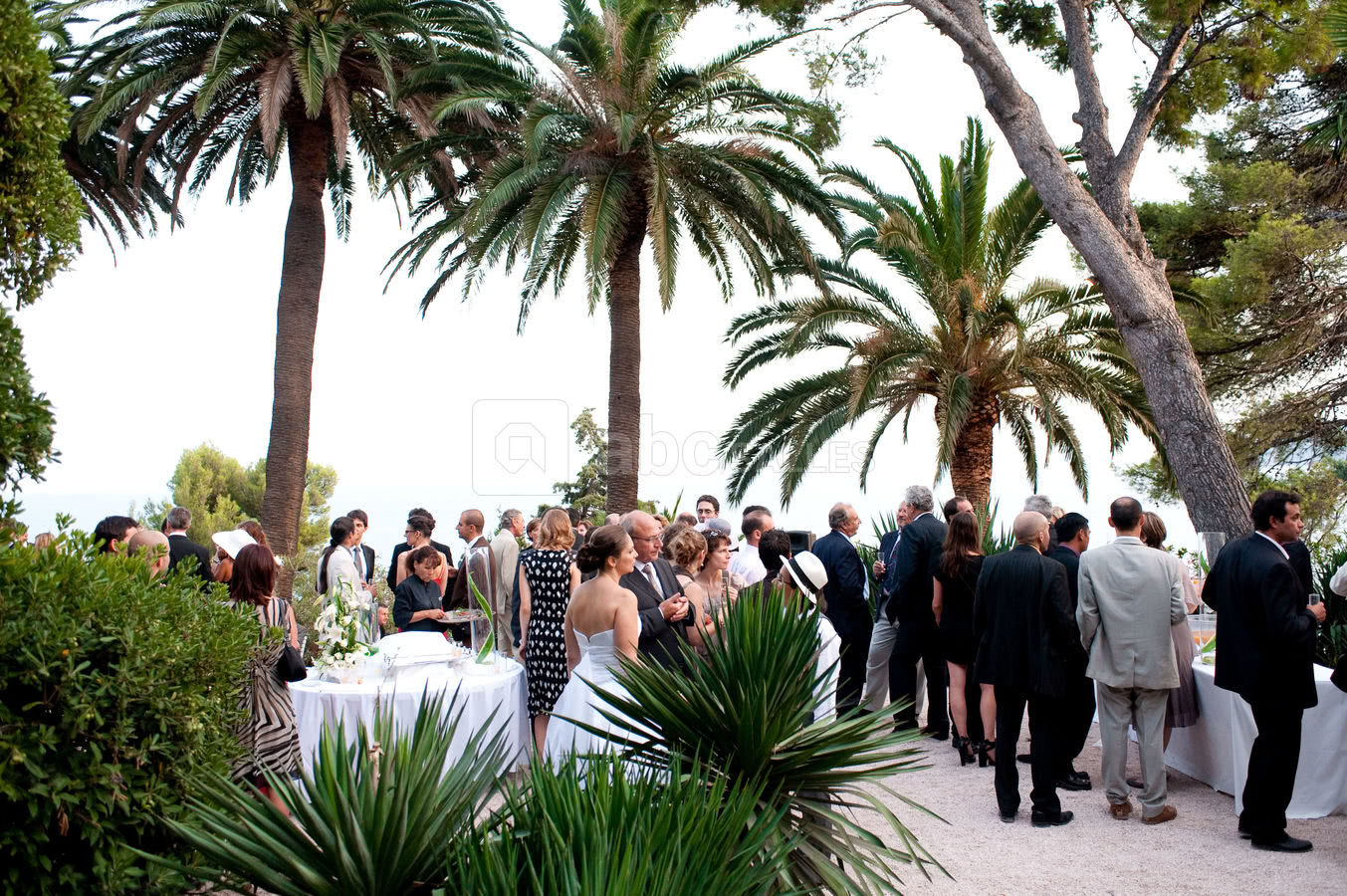 Cocktail dans les jardins