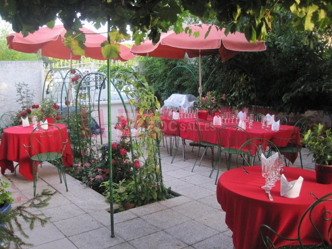 Jardin pour vin d'honneur