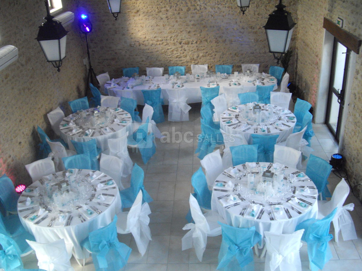 Mariage turquoise et blanc 1