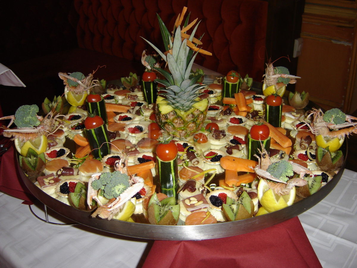 Canapés sur mirroir