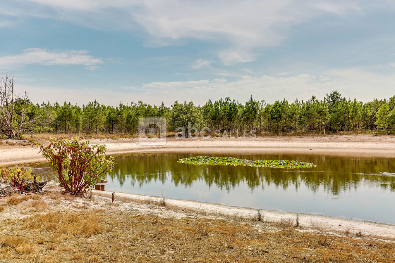 Plan d'eau clôturé et sécurisé