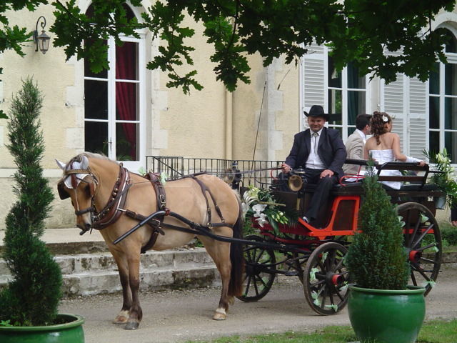 La calèche des mariés