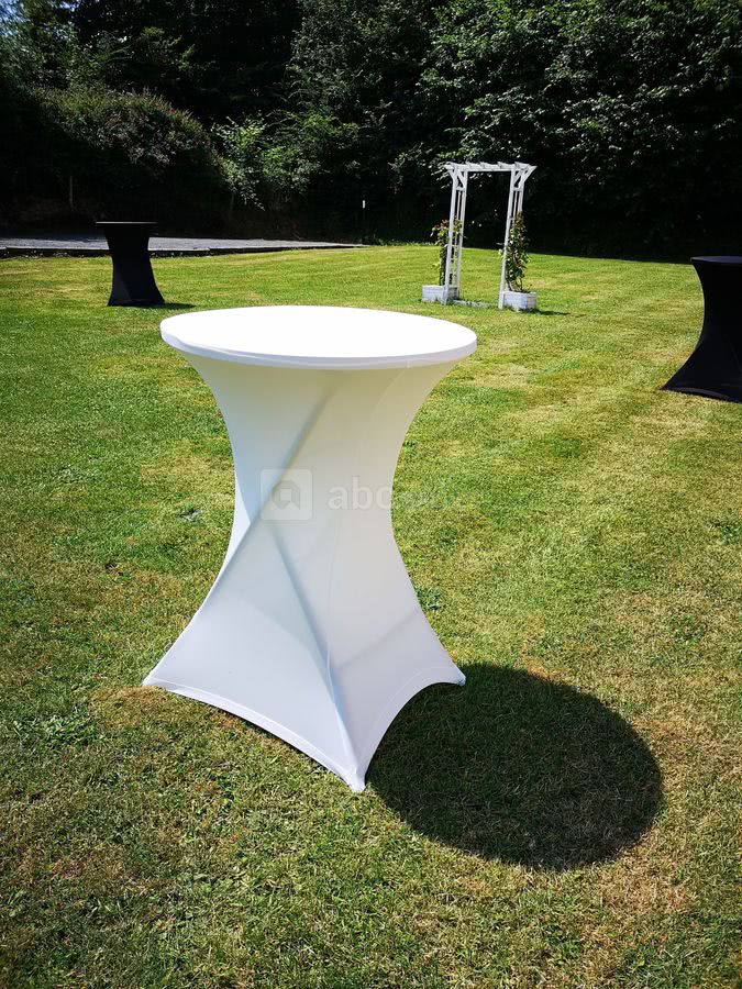 Mange Debout - nappe en lycra blanche