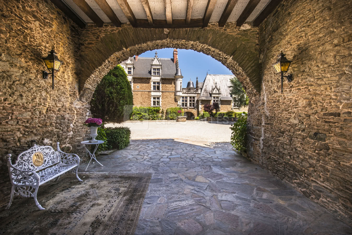 L'entrée de la cour d'honneur