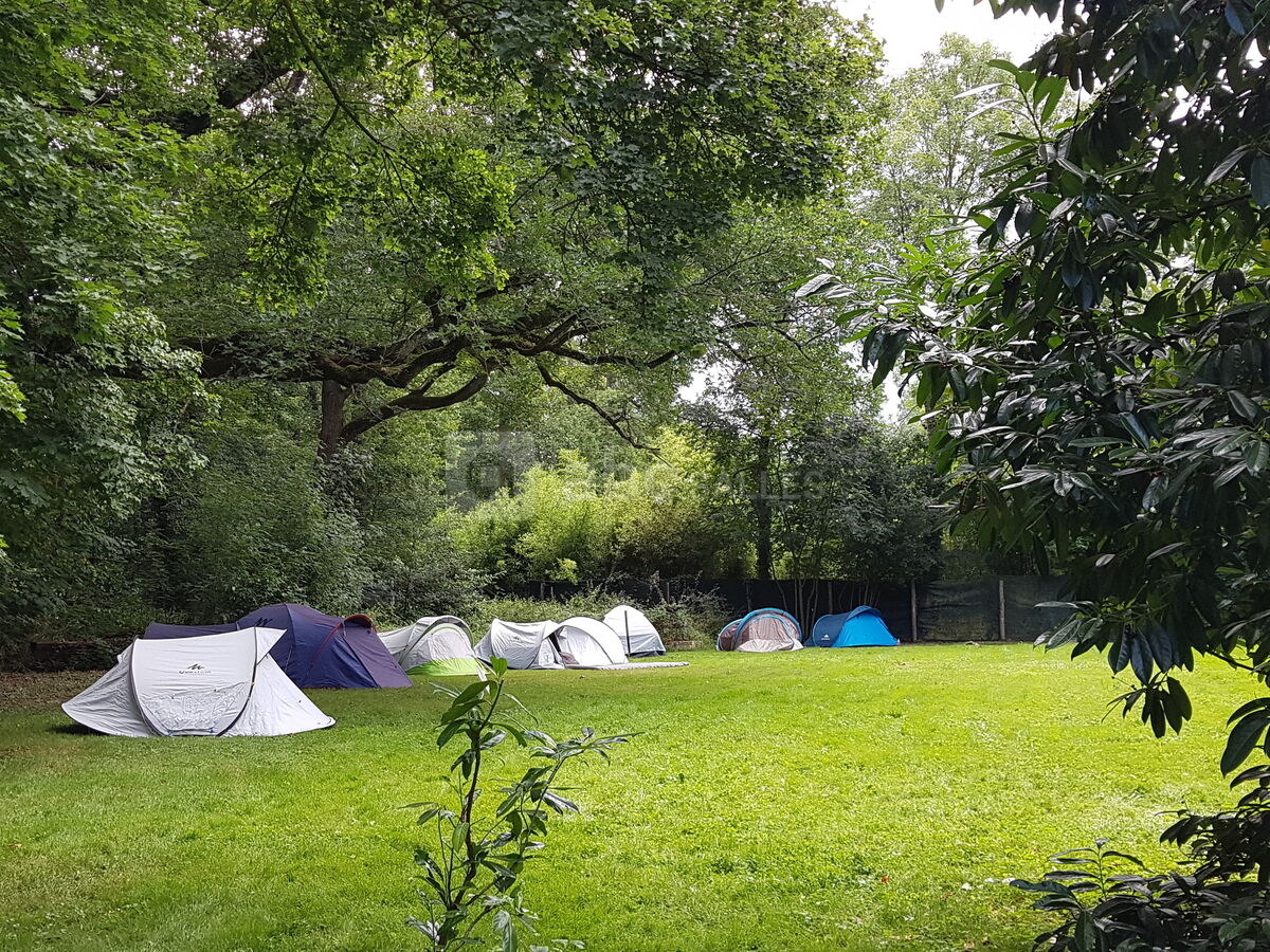 Les tentes dans le pré
