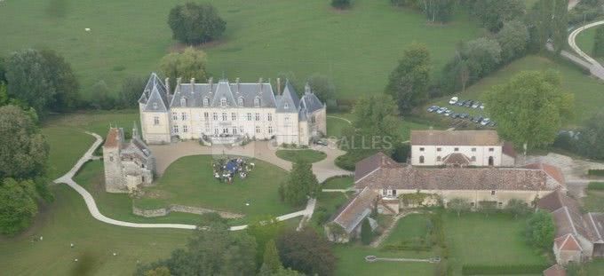 Photo aérienne du site