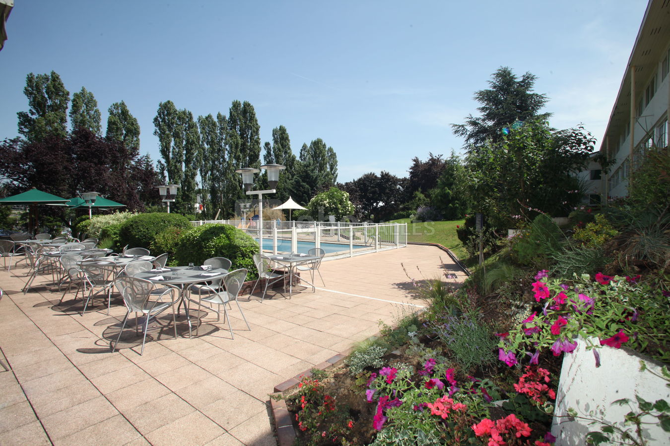 Terrasse et parc
