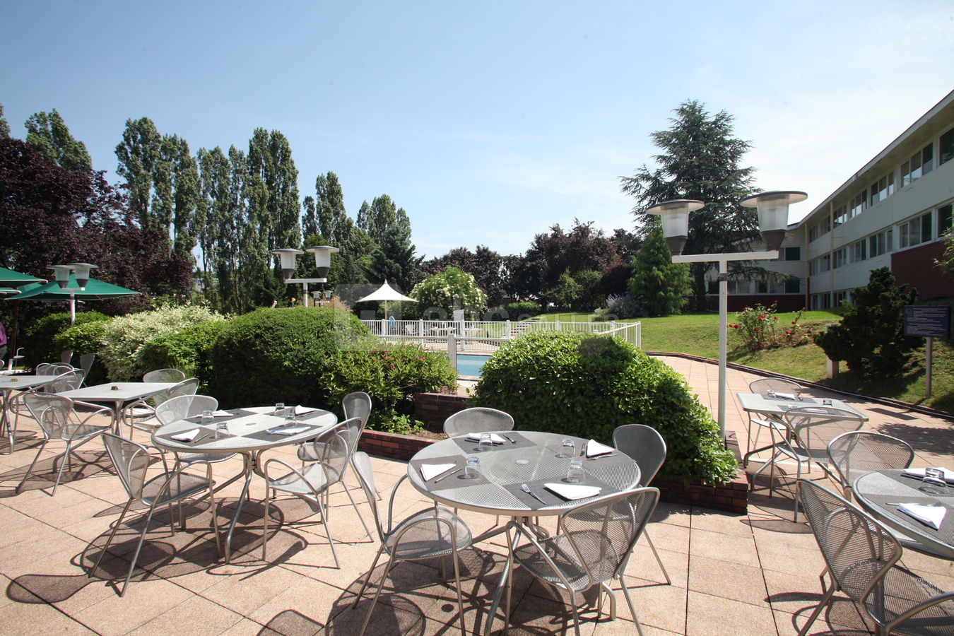 Terrasse et parc
