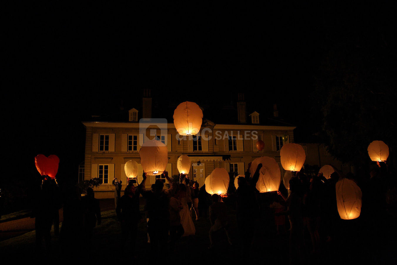 Lâcher de lanternes