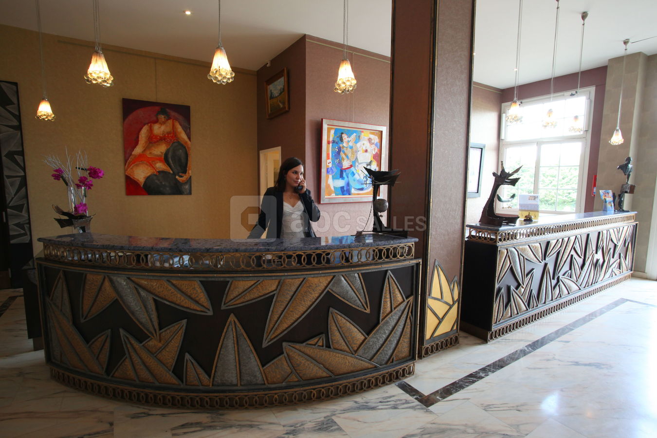 Hall de réception - entrée de l'hotel