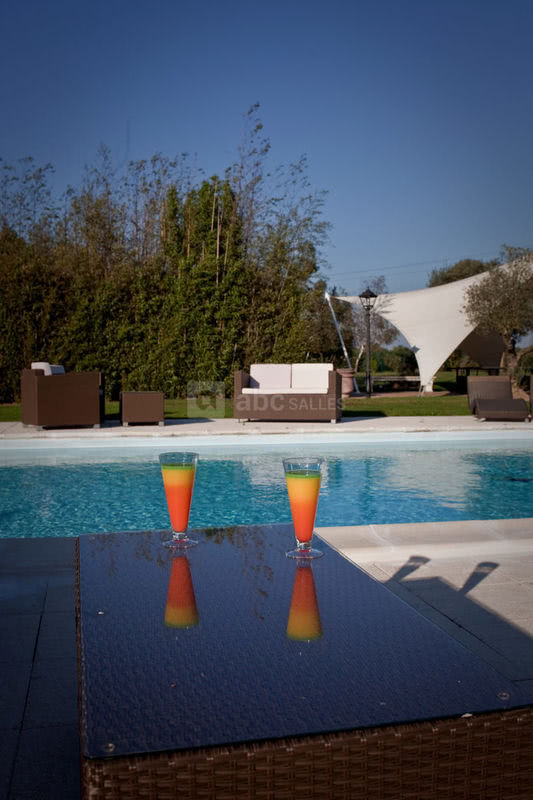 Terrasse lounge au bord de la piscine